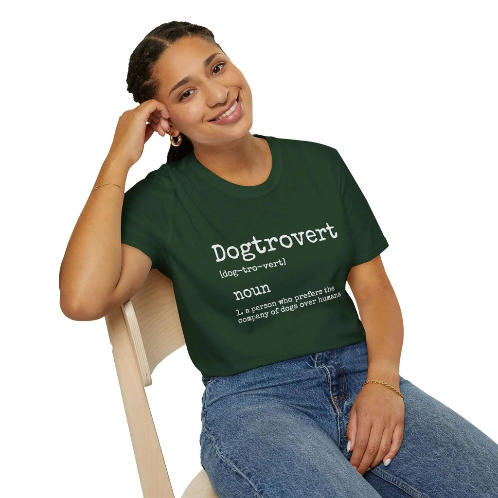 Dogtrovert Definition Graphic T Shirt - Barking Trends
