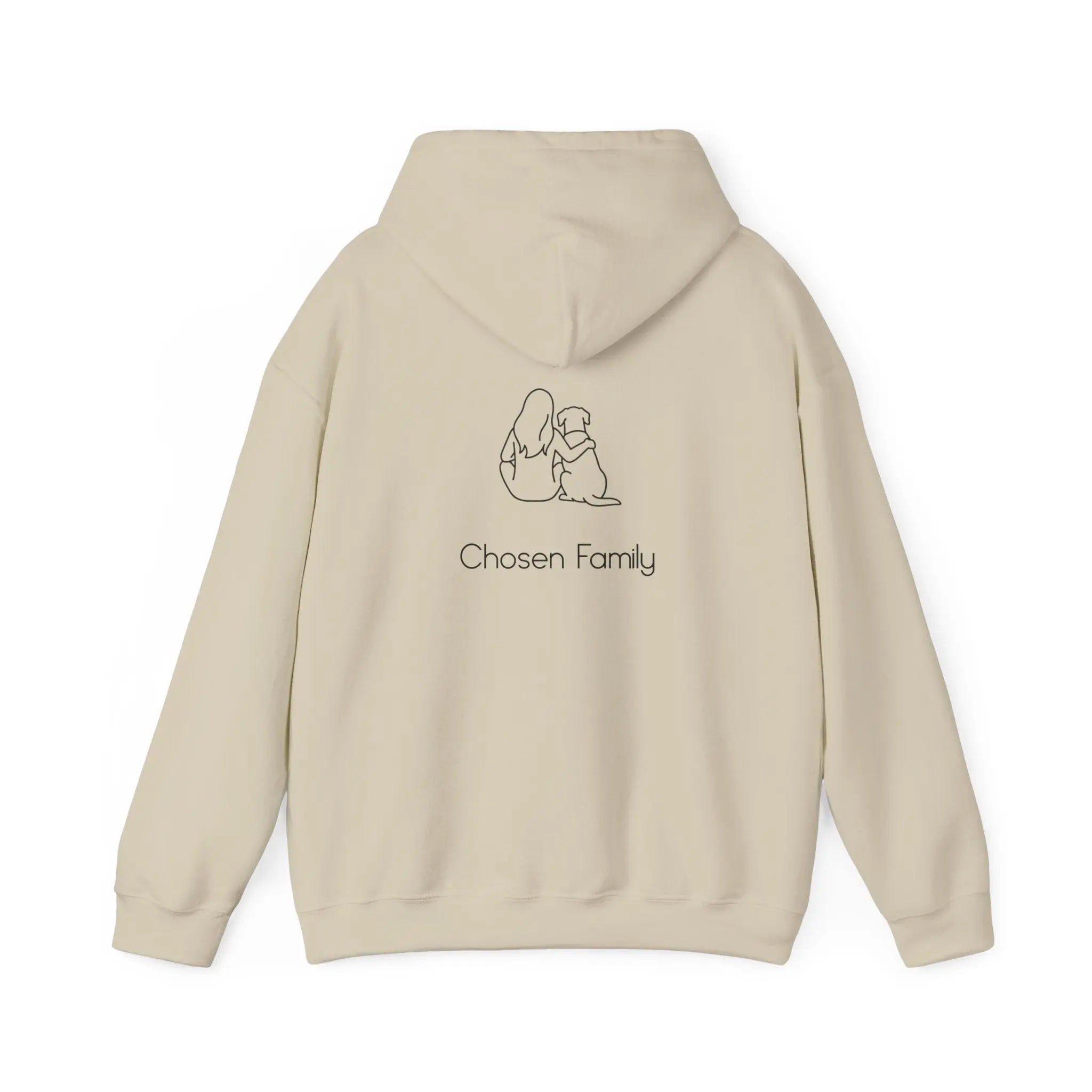 Minimal Woman Dog Bond Line Art Hoodie - Barking Trends