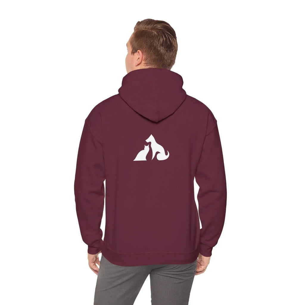 Cat and Dog Silhouette Hoodie - Barking Trends