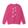 Scattered Paw Print Pattern Crewneck Sweatshirt - Barking Trends