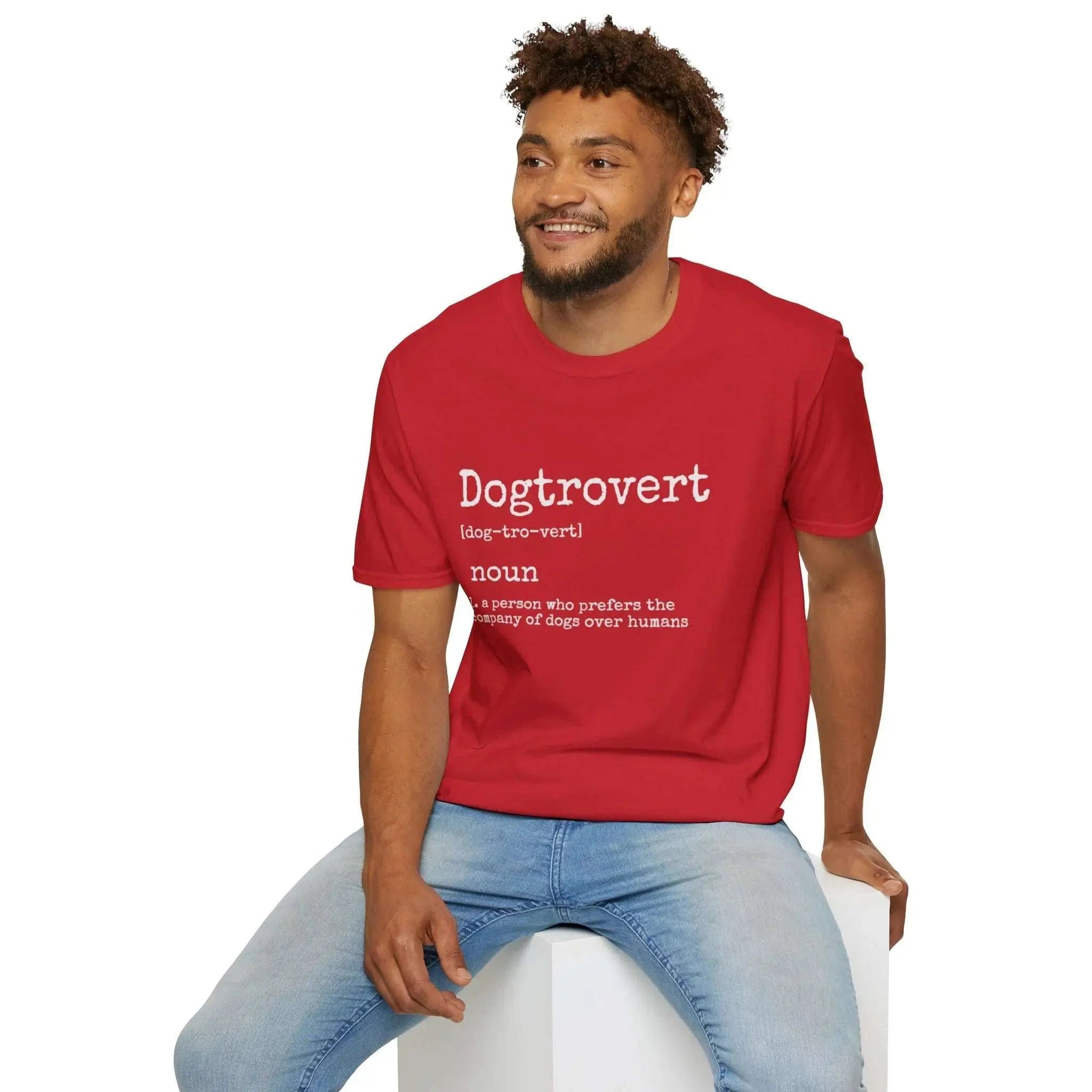 Dogtrovert Definition Graphic T Shirt - Barking Trends