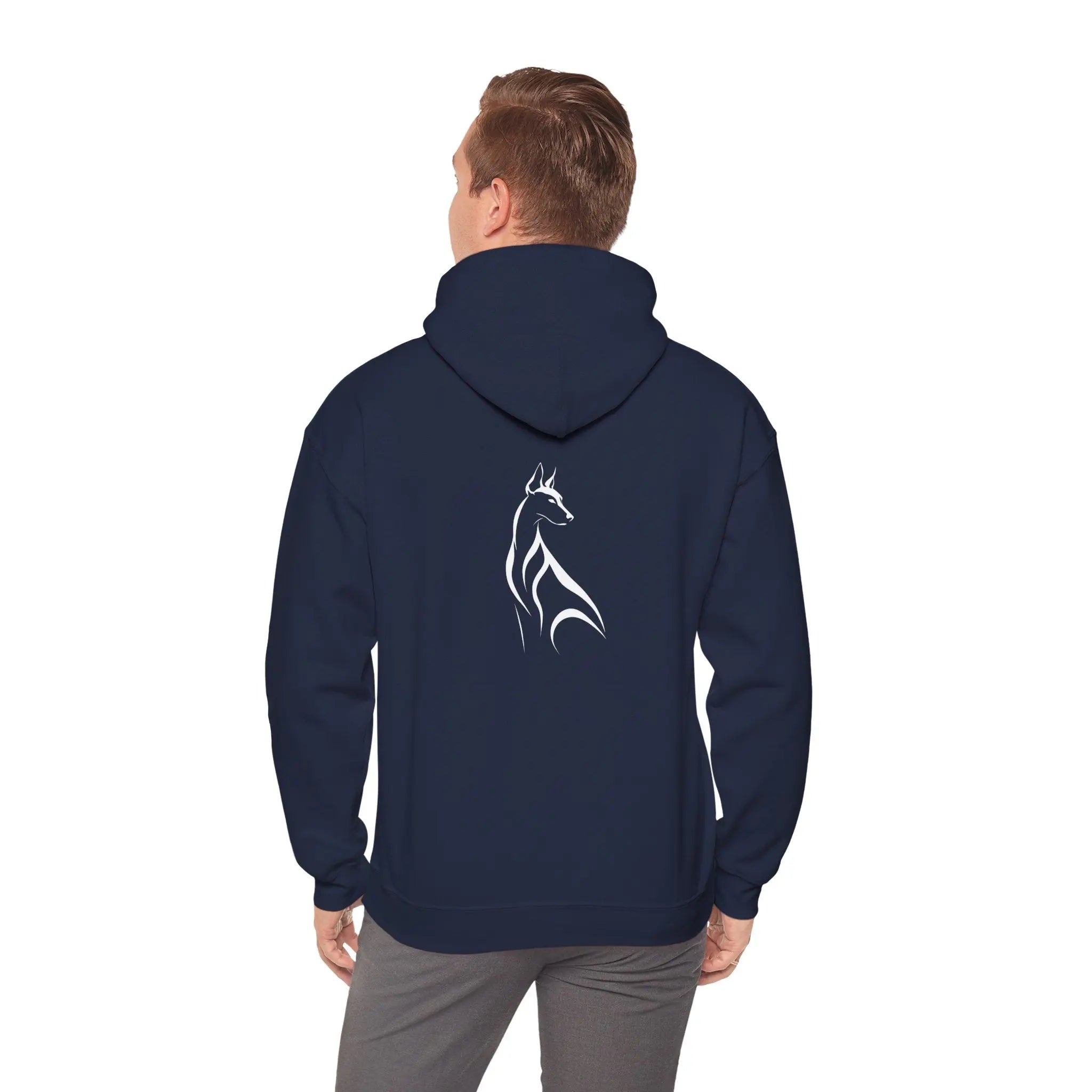 Minimalist Dog Line Art Hoodie - Barking Trends