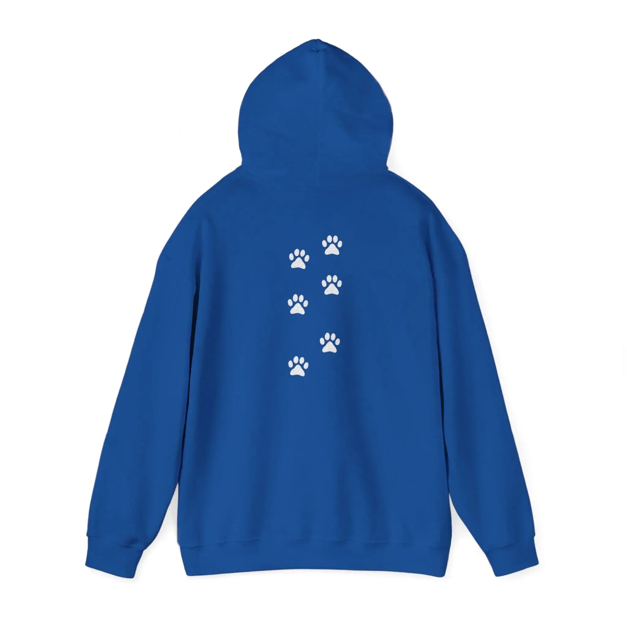 Scattered Paw Print Pattern Hoodie - Barking Trends