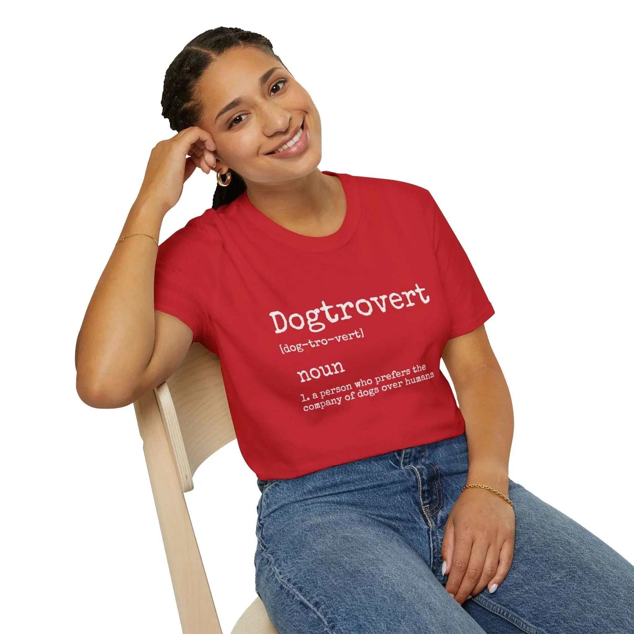 Dogtrovert Definition Graphic T Shirt - Barking Trends