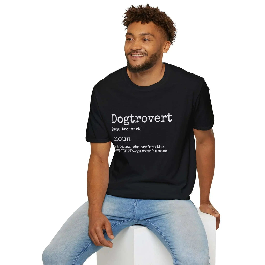Dogtrovert Definition Graphic T Shirt - Barking Trends