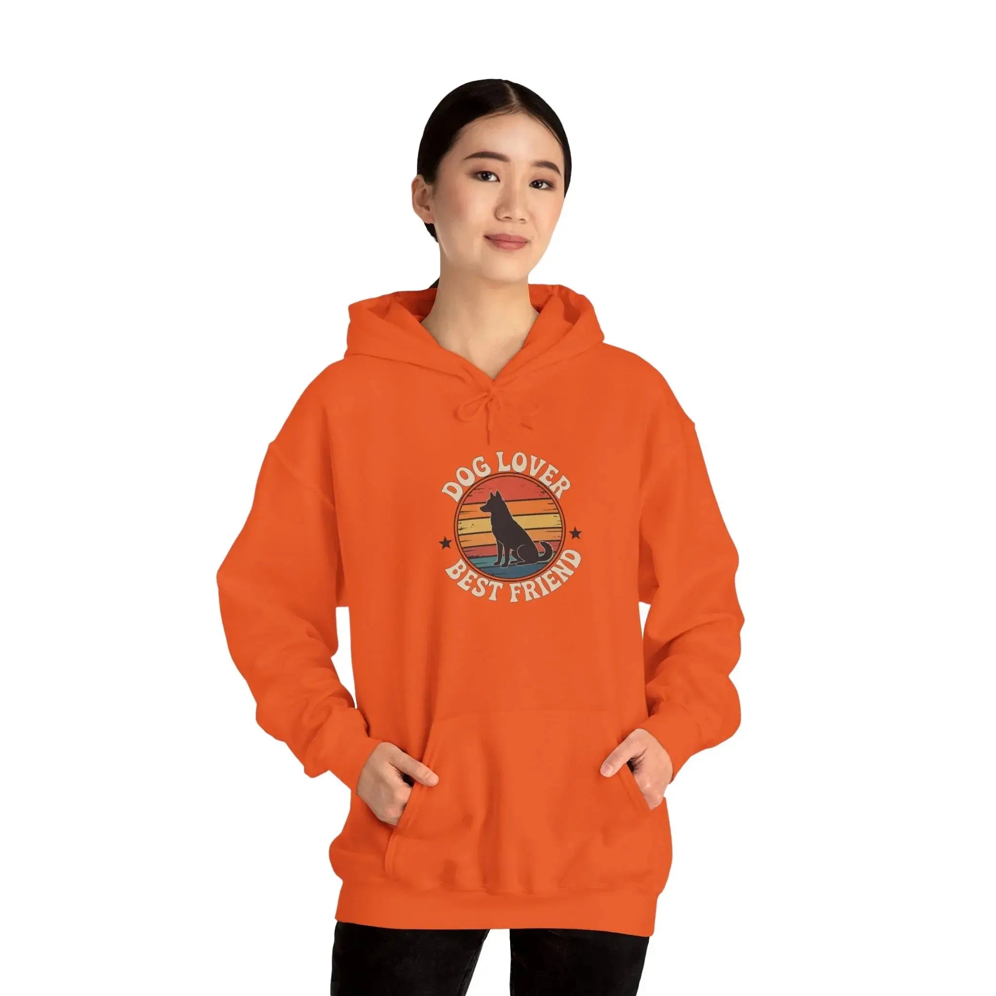 Vintage Dog Lover Sunset Hoodie - Barking Trends