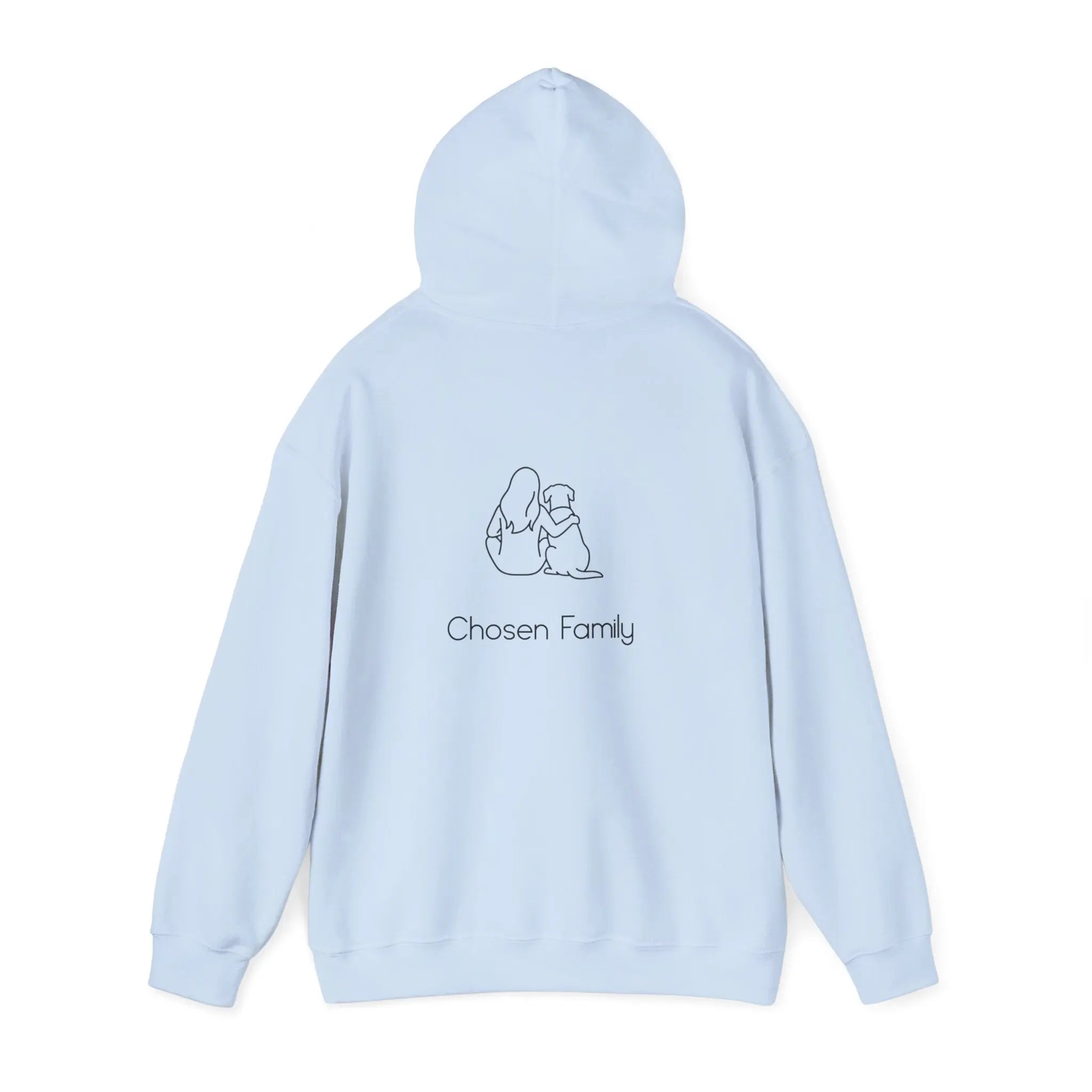 Minimal Woman Dog Bond Line Art Hoodie - Barking Trends
