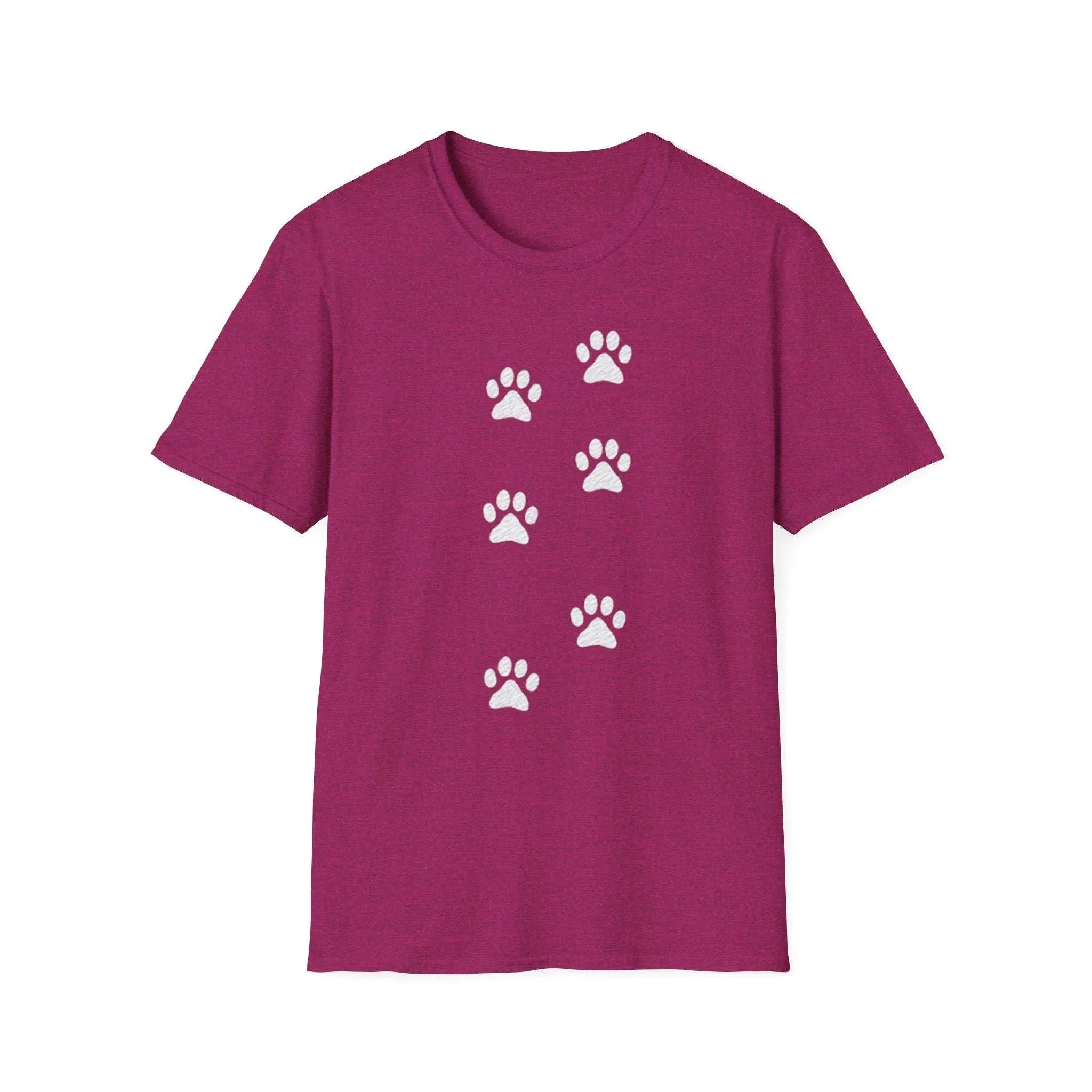 Scattered Paw Print Pattern T Shirt - Barking Trends