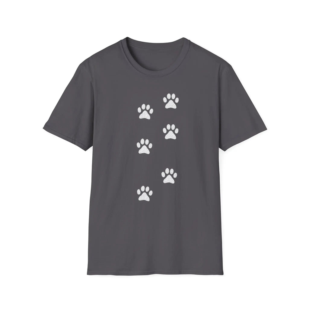 Scattered Paw Print Pattern T Shirt - Barking Trends