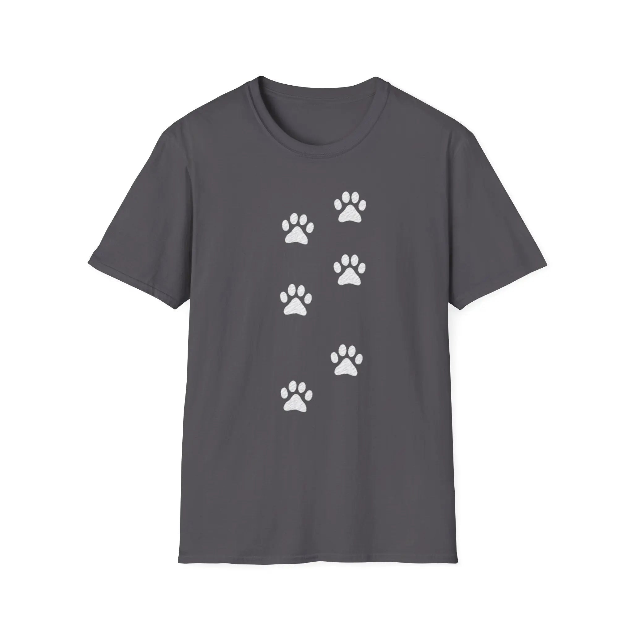 Scattered Paw Print Pattern T Shirt - Barking Trends