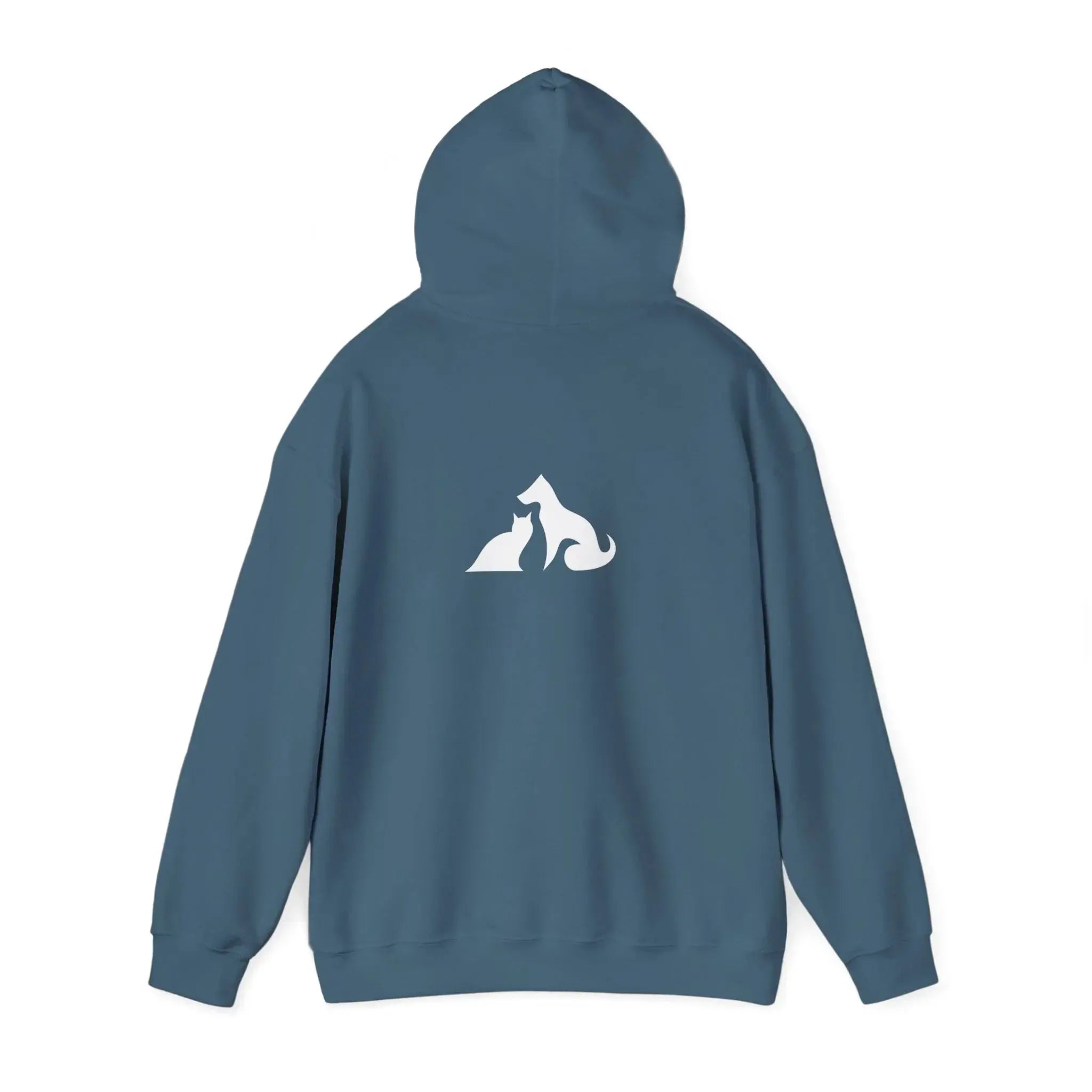 Cat and Dog Silhouette Hoodie - Barking Trends