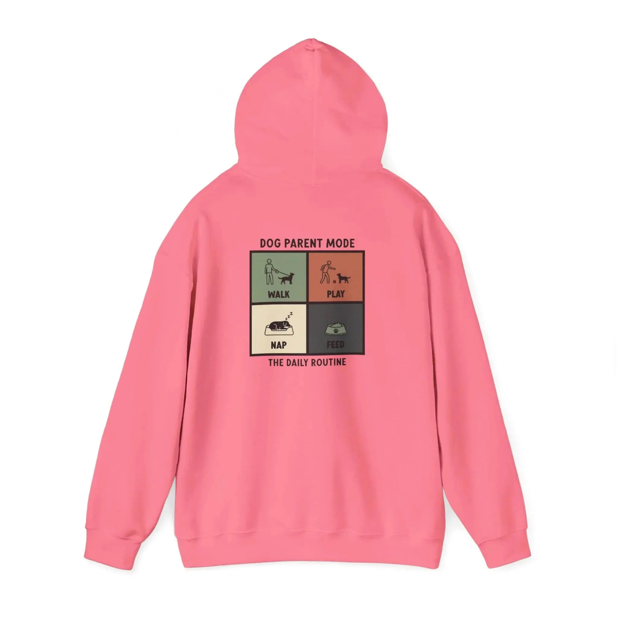 Dog Parent Routine Graphic Hoodie - Barking Trends