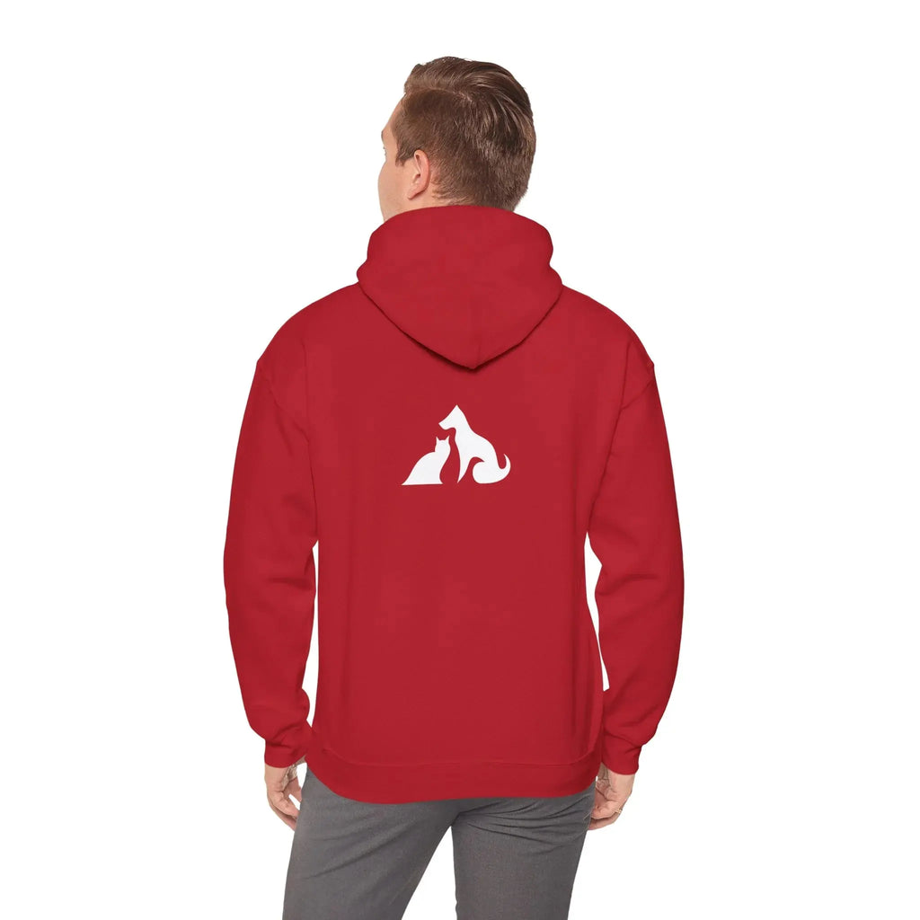 Cat and Dog Silhouette Hoodie - Barking Trends