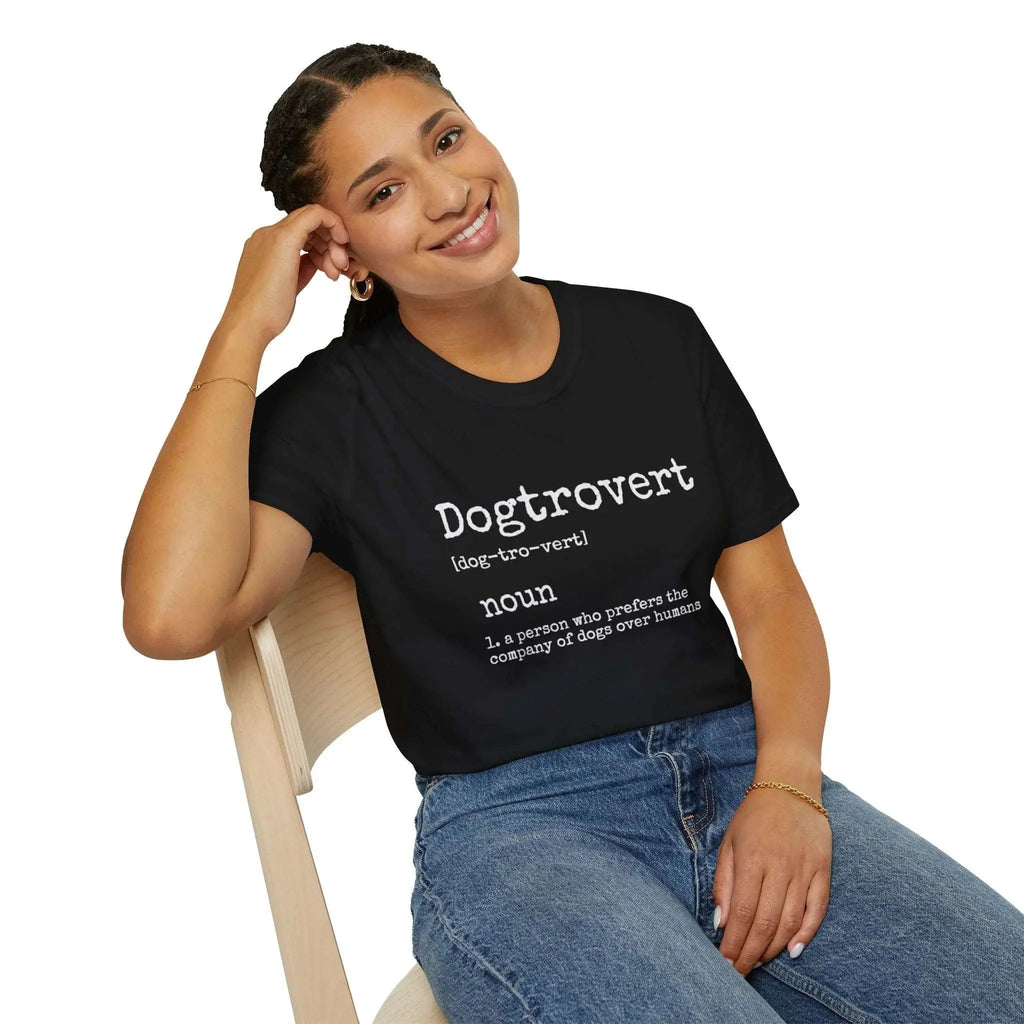 Dogtrovert Definition Graphic T Shirt - Barking Trends