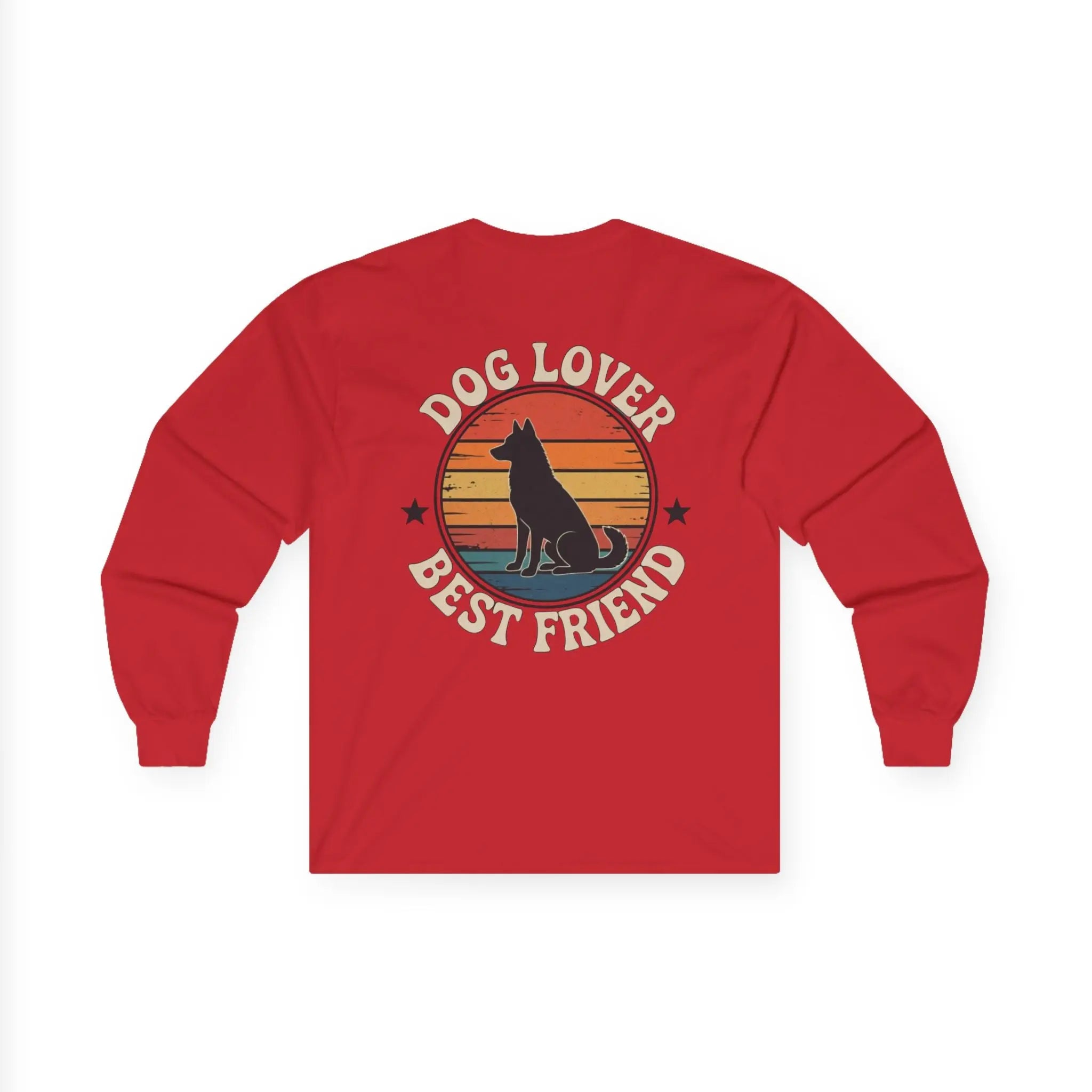 Vintage Dog Lover Sunset Long Sleeve Shirt - Barking Trends