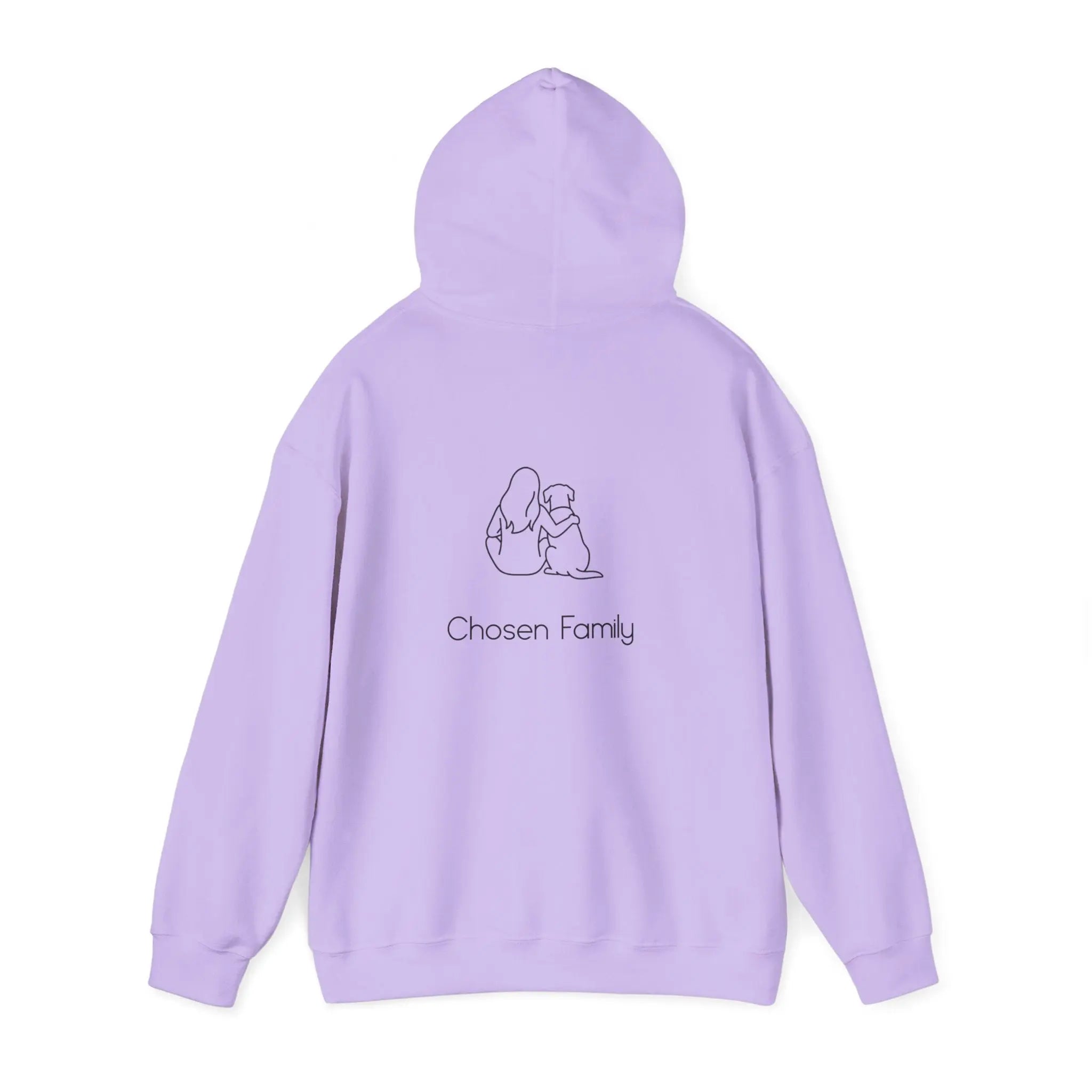 Minimal Woman Dog Bond Line Art Hoodie - Barking Trends