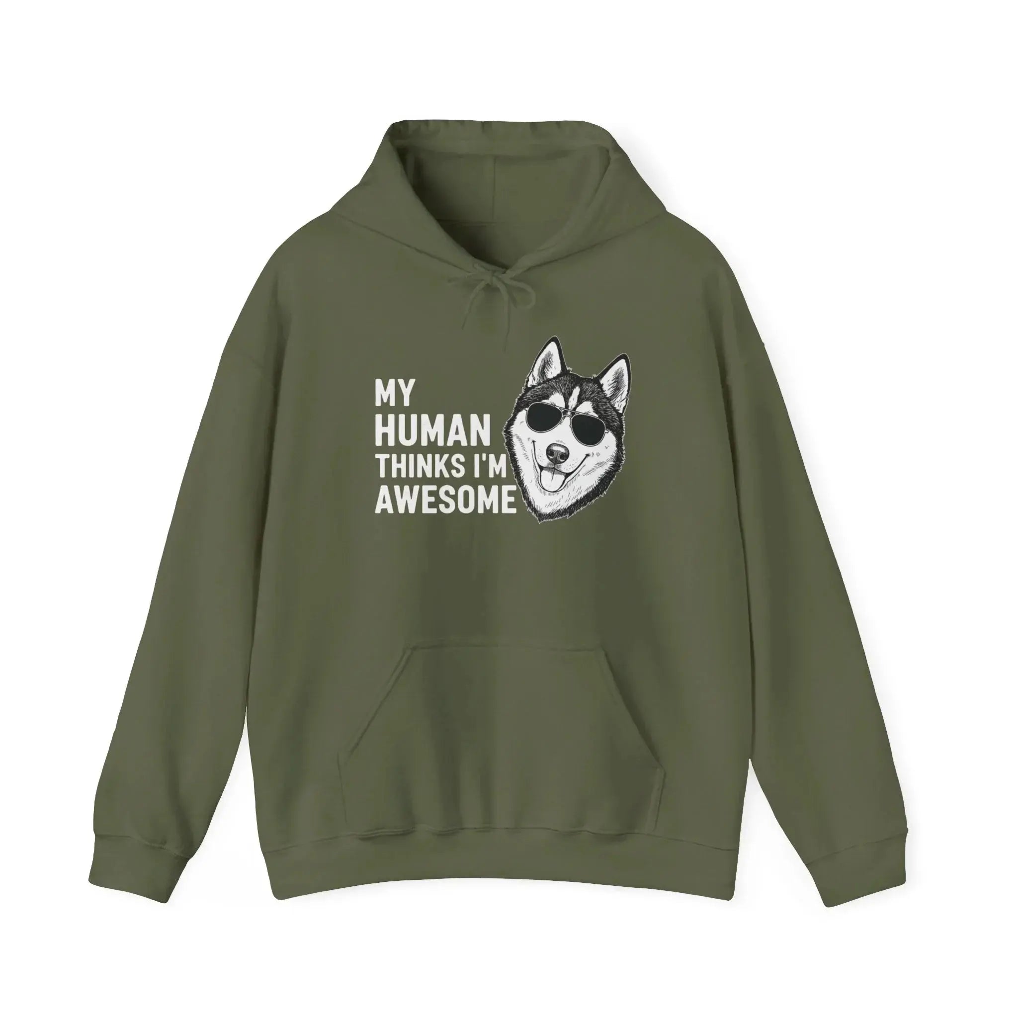 Cool Husky Sunglasses Quote Hoodie - Barking Trends