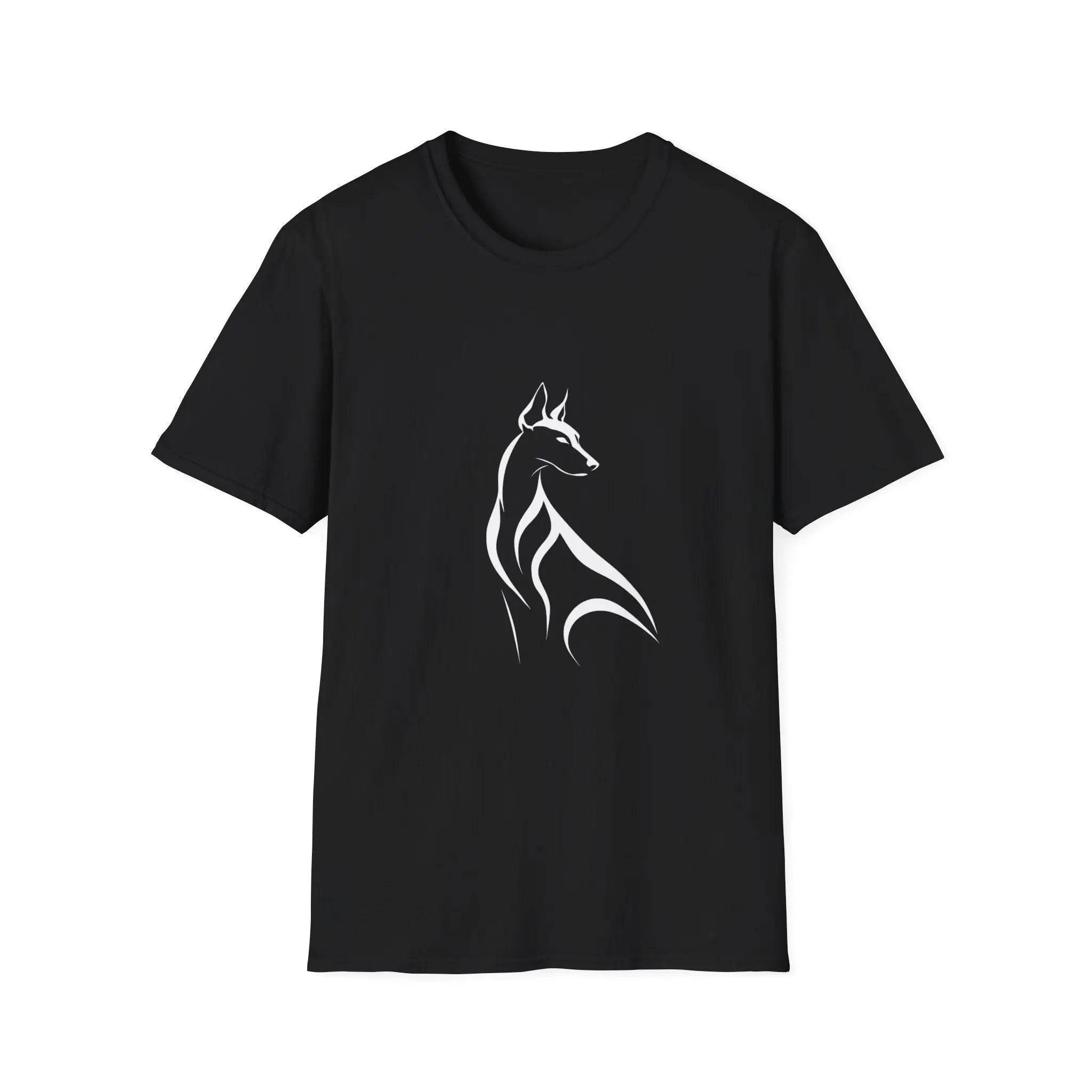 Minimalist Dog Line Art T Shirt - Barking Trends