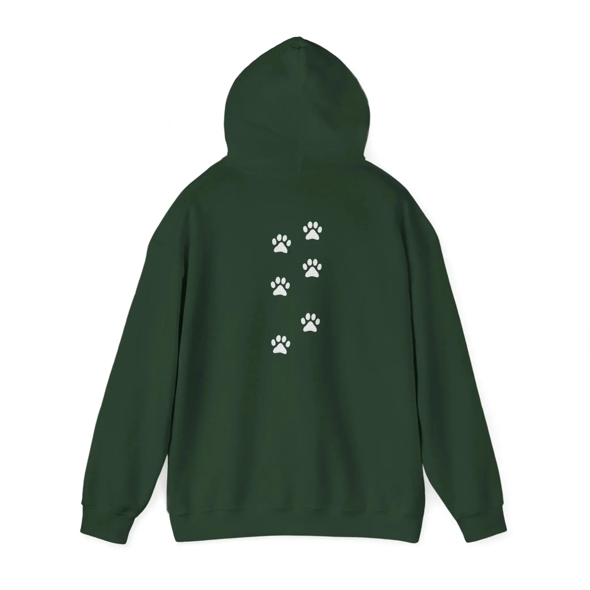 Scattered Paw Print Pattern Hoodie - Barking Trends