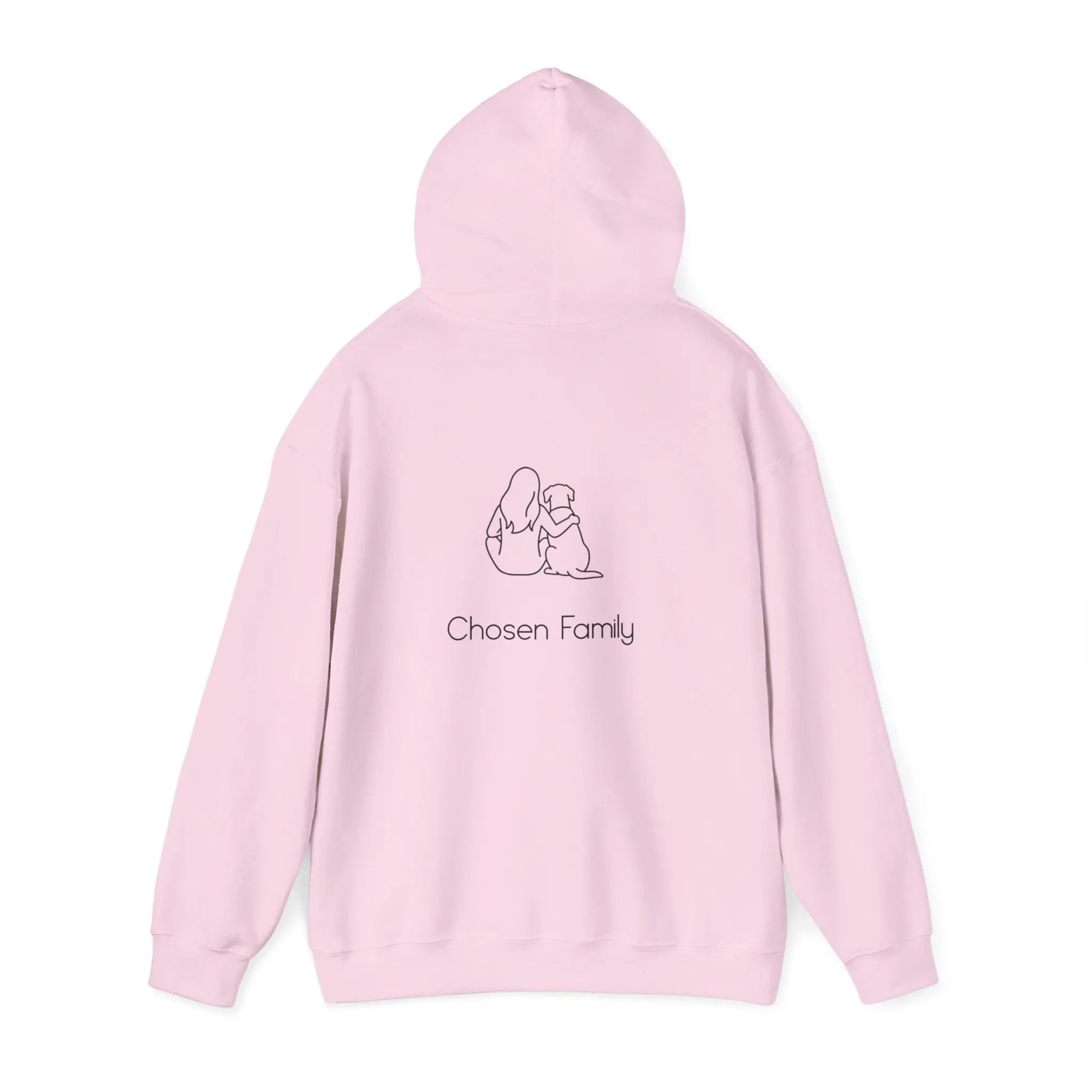 Minimal Woman Dog Bond Line Art Hoodie - Barking Trends