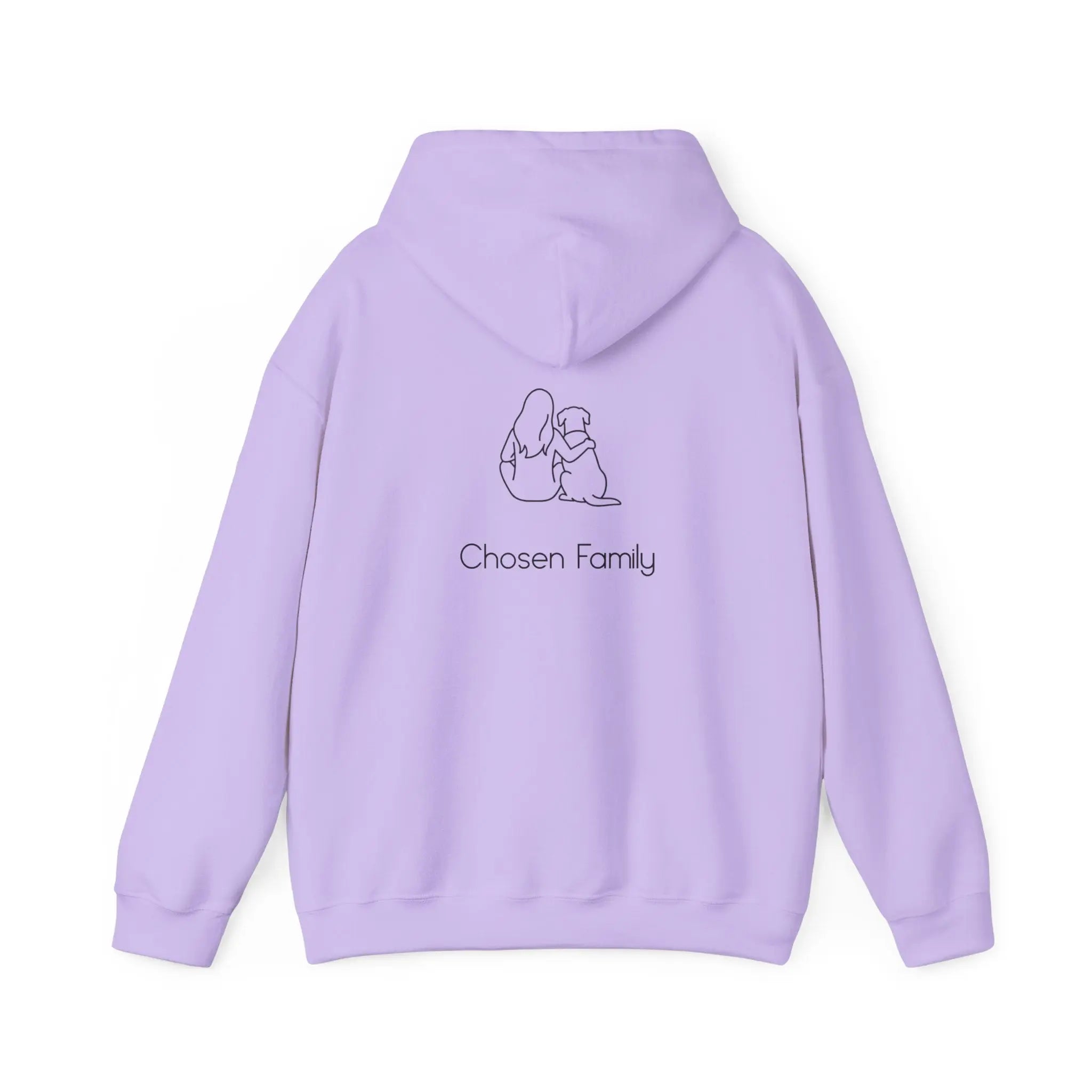 Minimal Woman Dog Bond Line Art Hoodie - Barking Trends