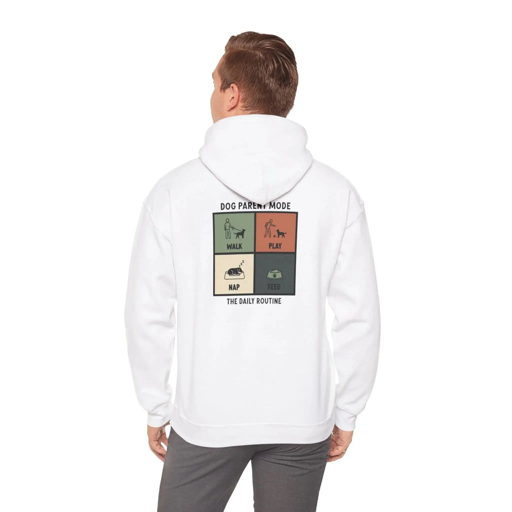 Dog Parent Routine Graphic Hoodie - Barking Trends