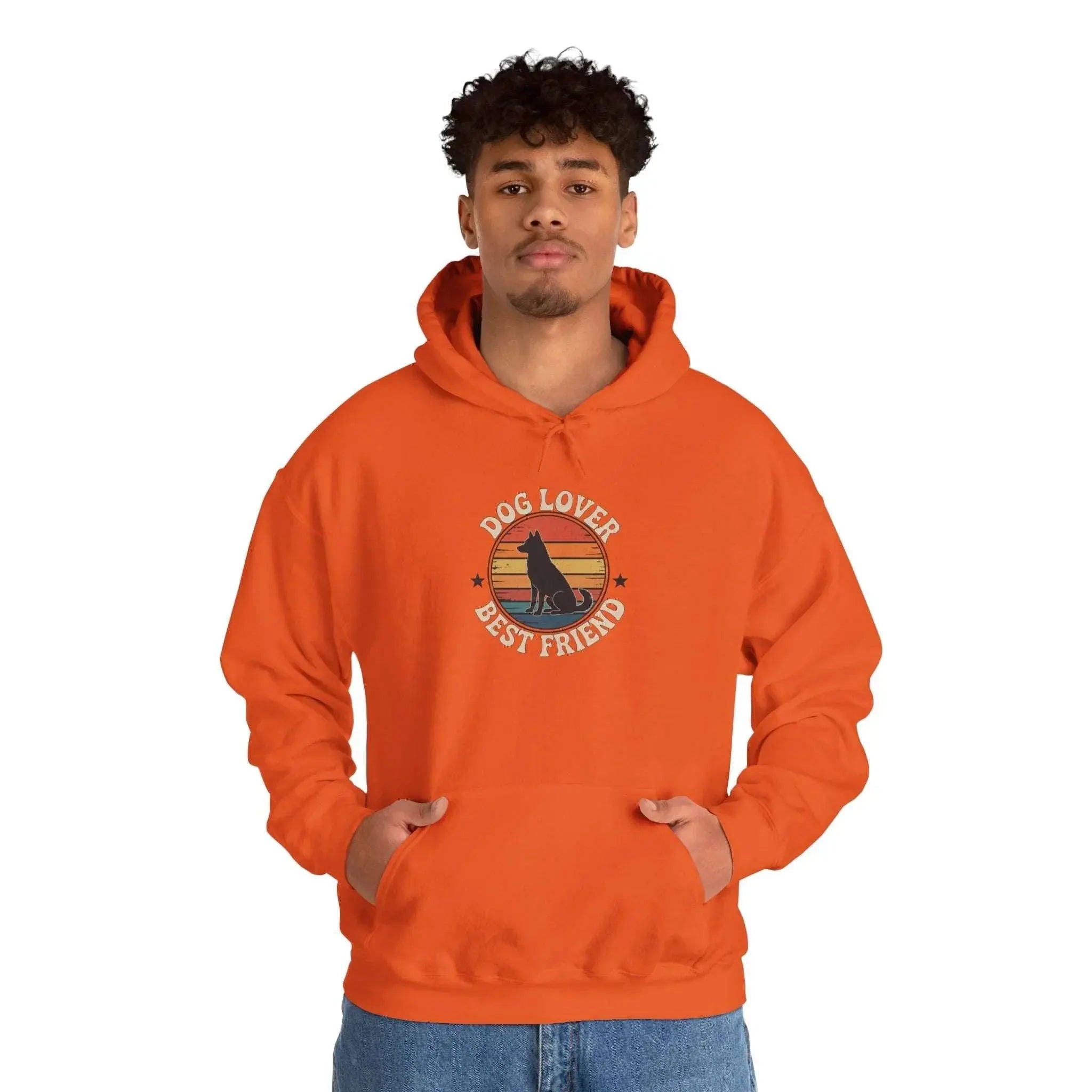 Vintage Dog Lover Sunset Hoodie - Barking Trends