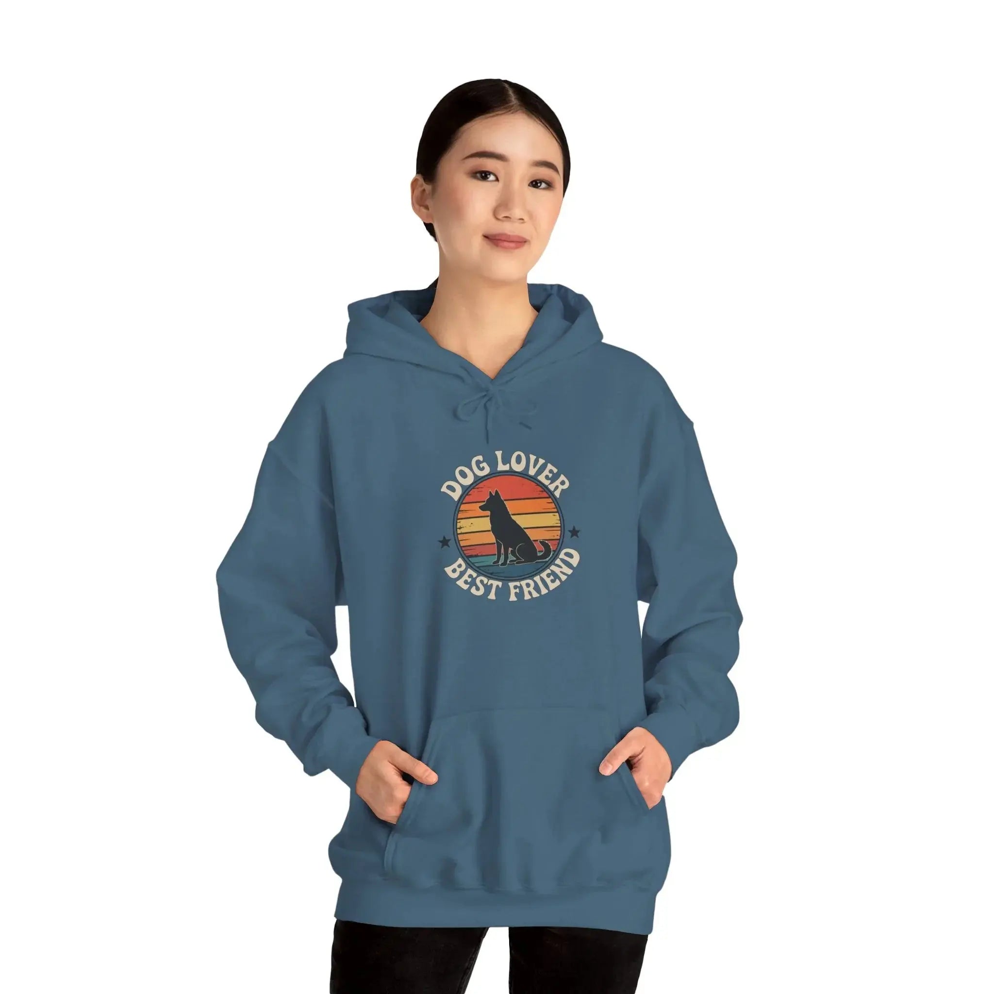 Vintage Dog Lover Sunset Hoodie - Barking Trends
