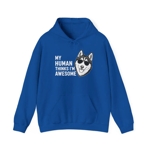 Cool Husky Sunglasses Quote Hoodie - Barking Trends