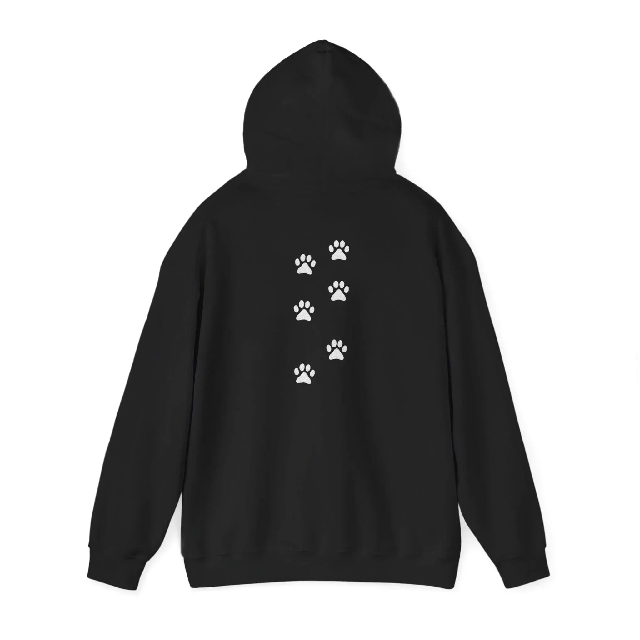 Scattered Paw Print Pattern Hoodie - Barking Trends