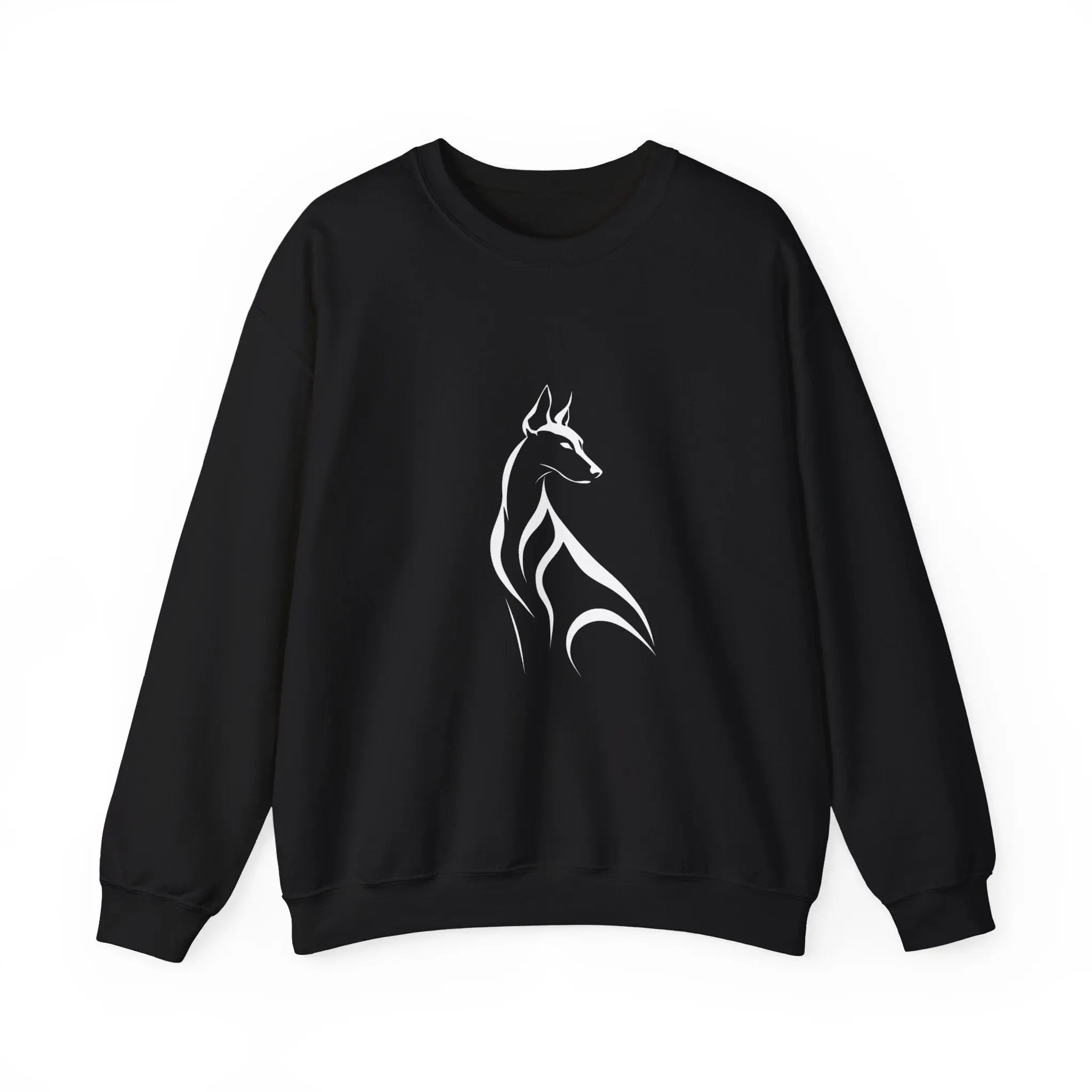 Minimalist Dog Line Art Crewneck Sweatshirt - Barking Trends