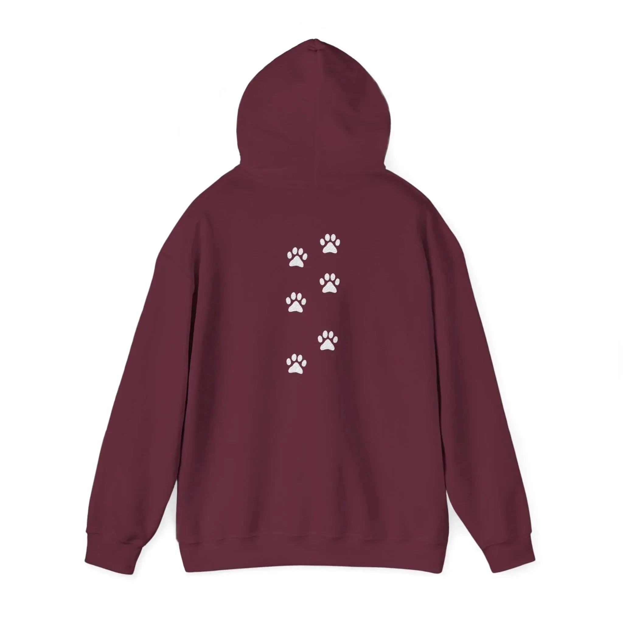 Scattered Paw Print Pattern Hoodie - Barking Trends