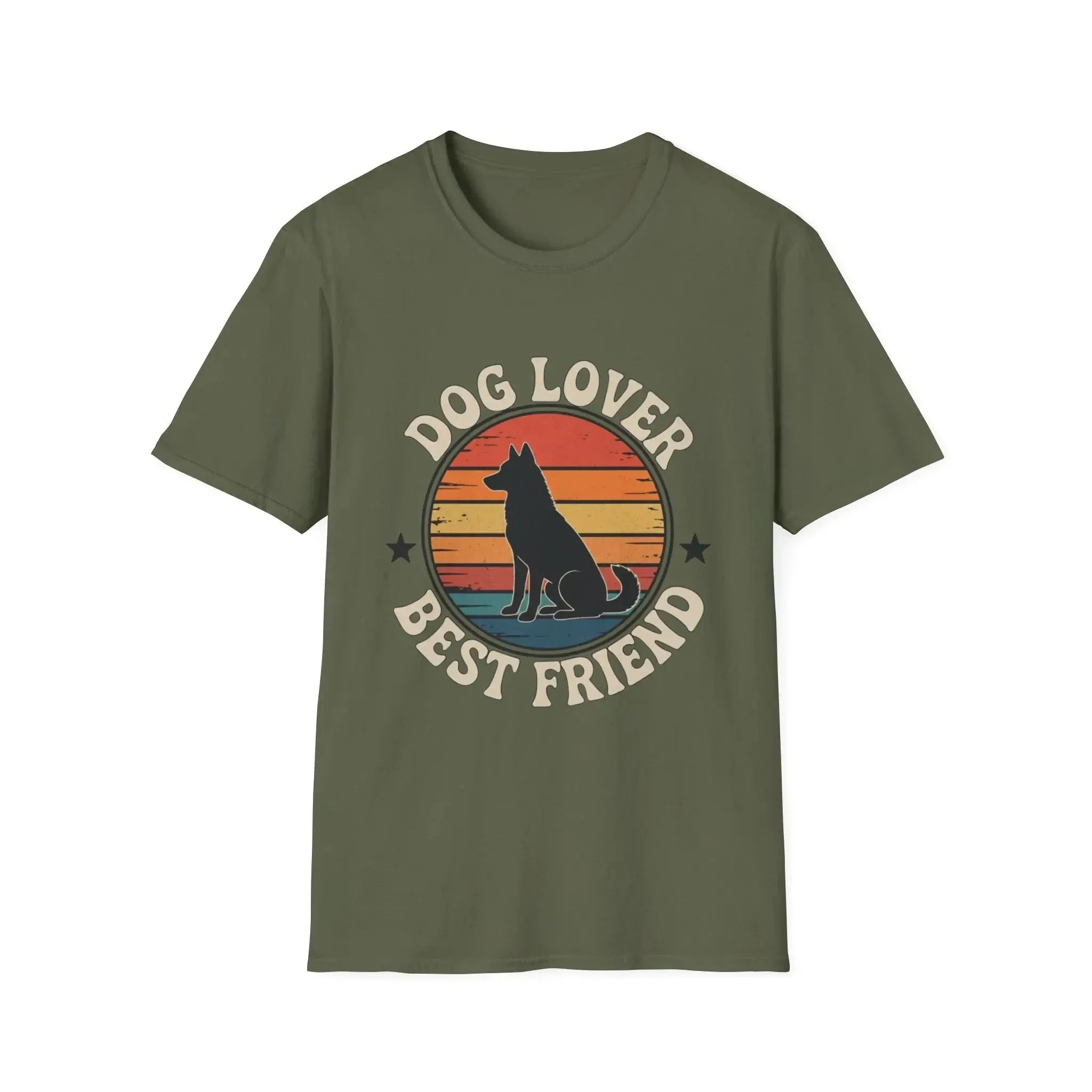 Vintage Dog Lover Sunset T Shirt - Barking Trends