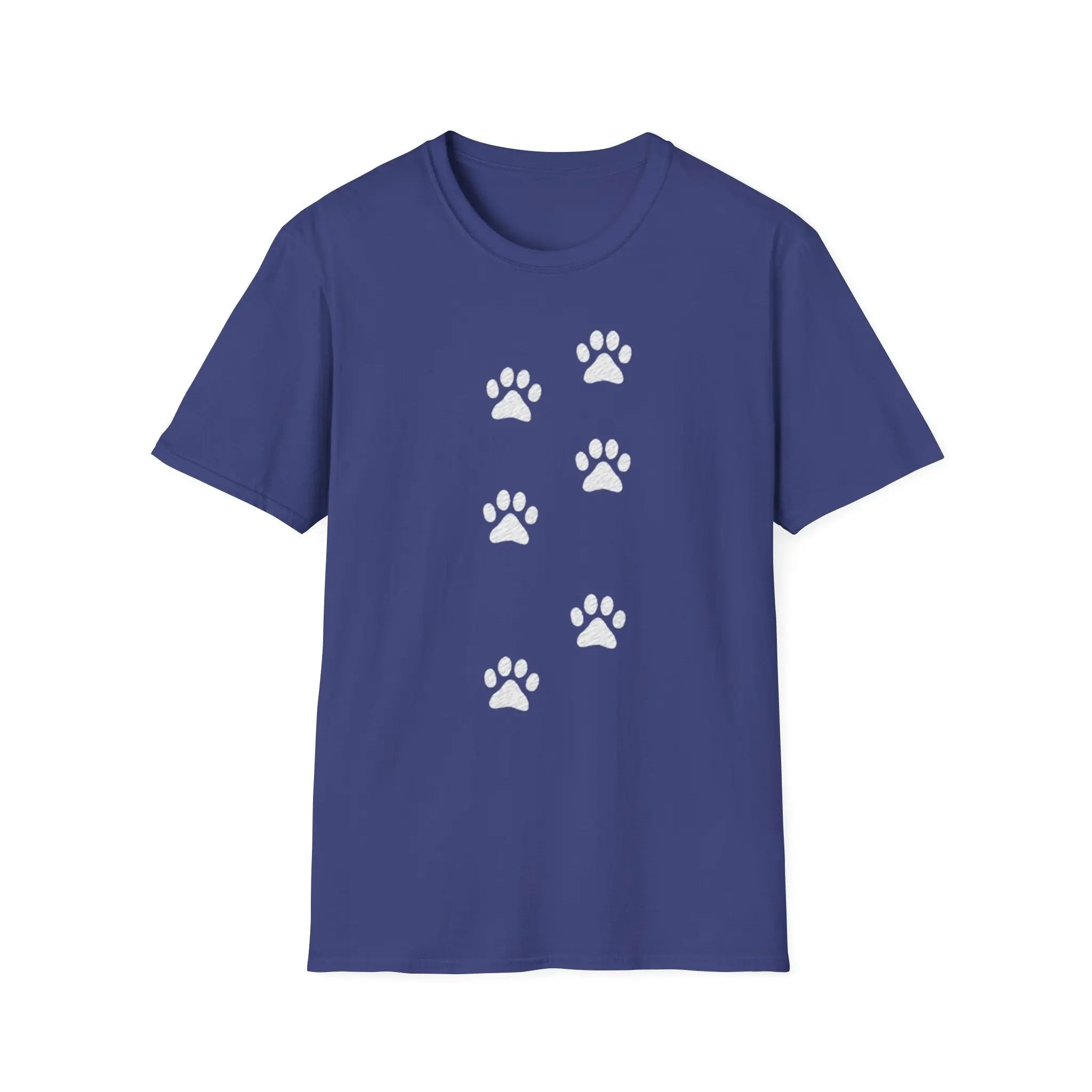 Scattered Paw Print Pattern T Shirt - Barking Trends