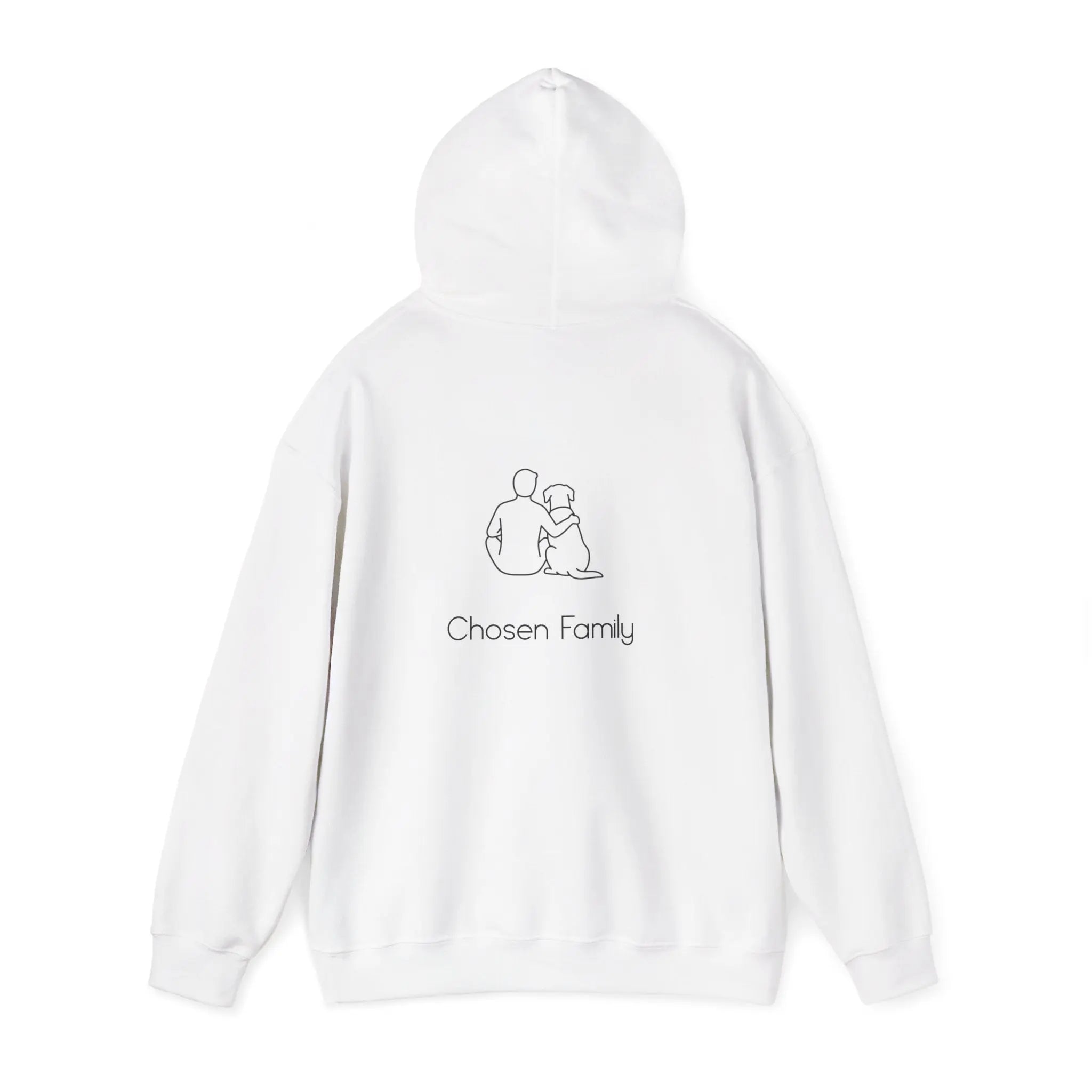 Minimal Man Dog Bond Line Art Hoodie - Barking Trends