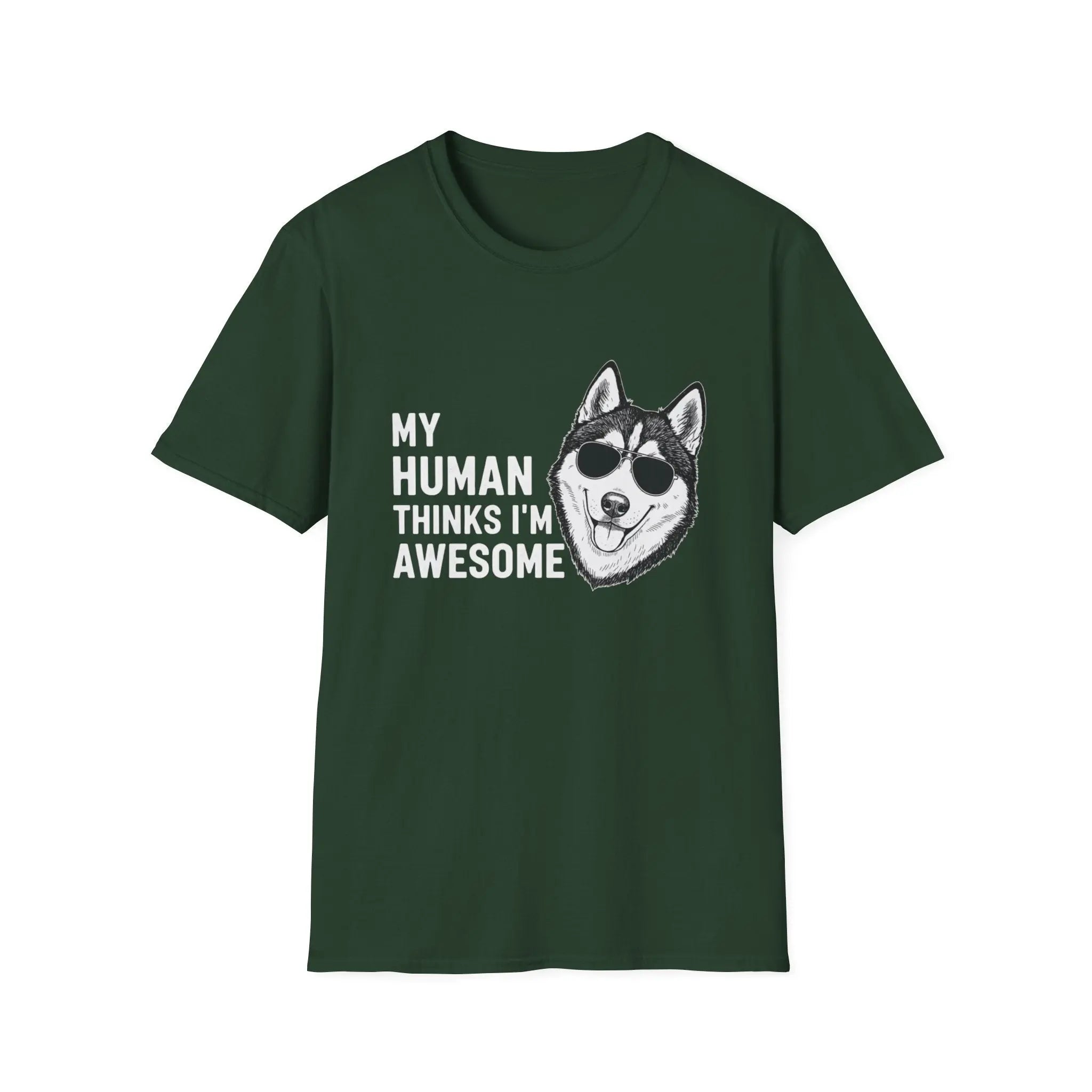 Cool Husky Sunglasses Quote T Shirt - Barking Trends