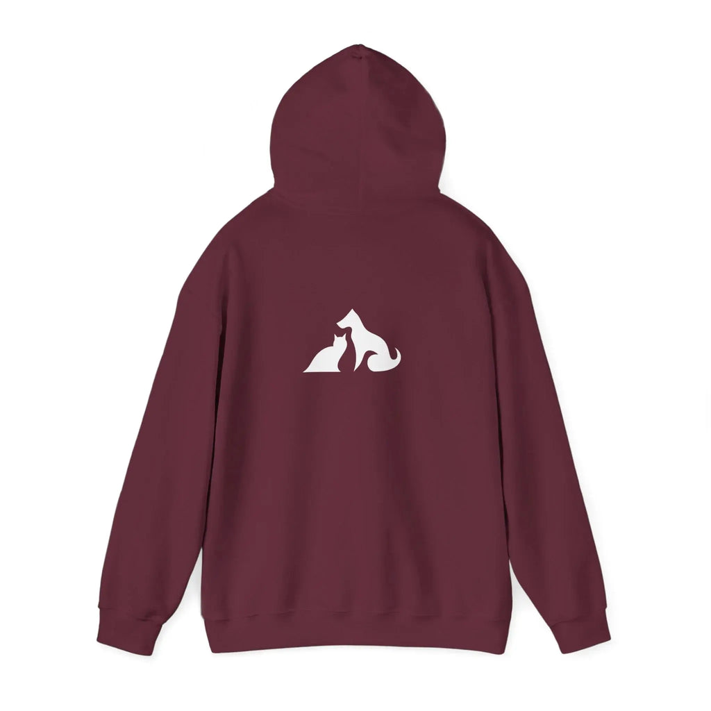 Cat and Dog Silhouette Hoodie - Barking Trends
