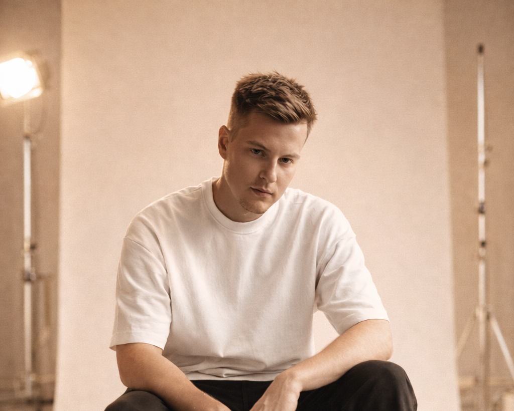 Image of Barking Trends brand founder sitting in the studio facing the camera.